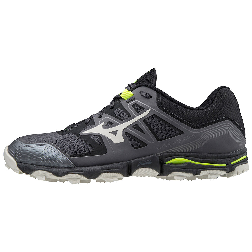 Mizuno Wave Hayate 6 - Erkek Trail Koşu Ayakkabısı - Siyah Türkiye (ZGDKTJ-426)